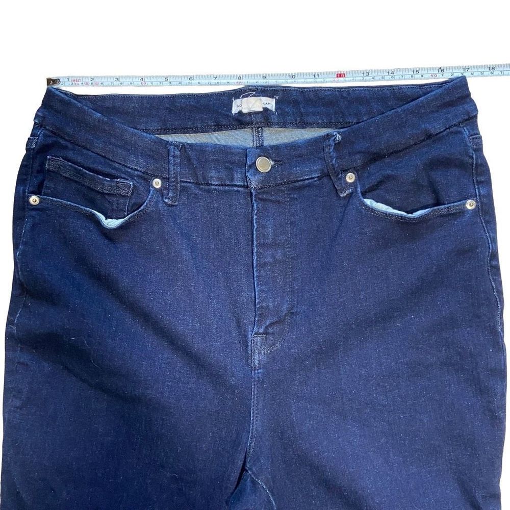 Good American Always Fits Good Legs Cigarette Jeans Women’s Size 14-18 - Picture 8 of 11